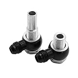 Getriebeölkühler-Armaturen, 90 Grad, 6AN x 1, 4NPSM, Ersatz für GM 4L80E Getriebe, Premium-Metall, 1997 bis Mitte 2010, 2 Stück