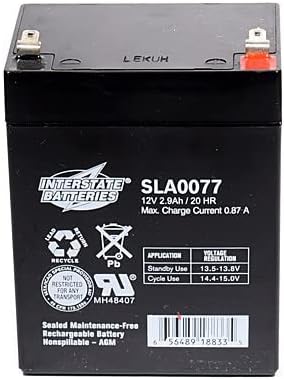 Interstate SLA0077 12V 2.9AH SLA