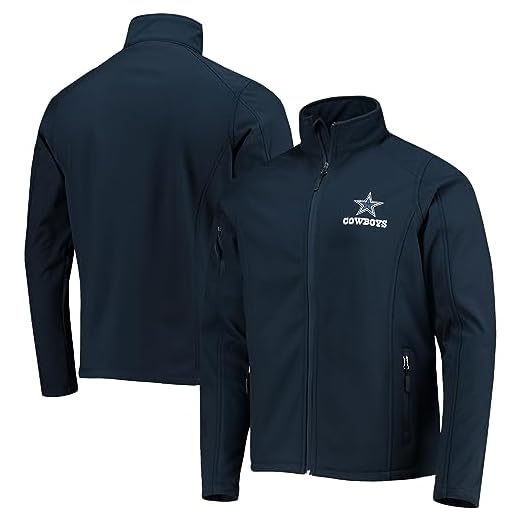 Dunbrooke Men's Navy Dallas Cowboys Sonoma Softshell Full-Zip Jacket