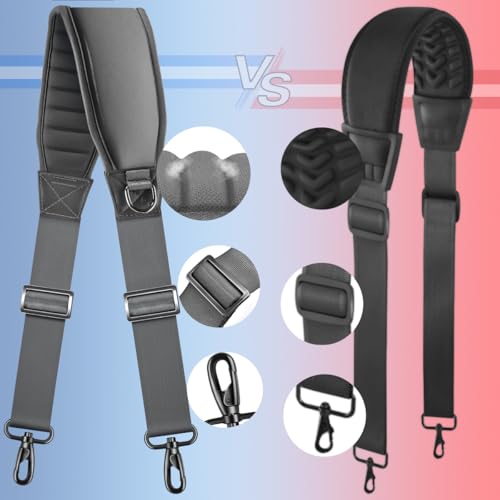 Image of ZINZ 3D Air Cushion Bag Strap 59 inch Adjustable Belt with Padded & Dual Clasps & Swivel Hooks, Comfort Strap for Bags
