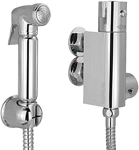 Mélangeur bidet chrome mural pour régler la température de la douche de toilette et WC