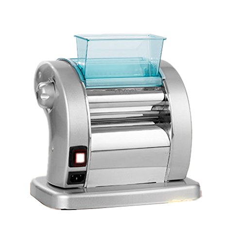 CGOLDENWALL Electric Noodle Pasta Machine DIY Home Vegetables Noodle Maker - 6 Adjustable Thickness Settings - Make Perfect Spaghetti/Noodle/Wonton Wrapper/Dumpling Wrapper (Silvery)