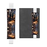 Avec son ouverture inclinée sur le devant relié à des bandes élastiques, le marque-page en cuir White Prints WZYWHJ Cendrillon Prints garantit que vos outils d'écriture sont facilement accessibles tout en empêchant les égarements, et sa surface facile à nettoyer (il suffit de l'essuyer avec un chiffon humide) facilite l'entretien.