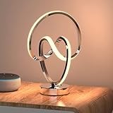 ▲ Brillo infinitamente ajustable: esta Lámpara de Mesa LED emite una luz cálida suave y uniforme de 3000 K sin parpadeo, lo que evita la fatiga ocular incluso después de un uso prolongado. Mantenga presionado el botón táctil para ajustar fácilmente el brillo deseado (10% - 100% de brillo continuo).