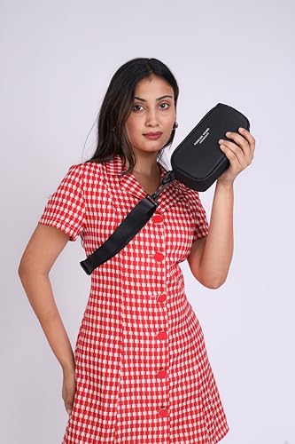 Image of TS WITH TECHSUN Small Crossbody Bag for Women | PU Leather Sling Bag with Adjustable Strap | Women's Handbags | Mini Purse for Women | Travel Crossbody Pouch For Keys, Makeup Etc.
