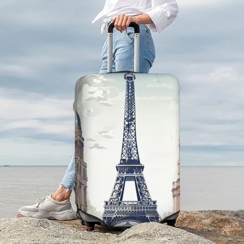 Housse bagage élasthanne Paris pour grand voyage et aéroport