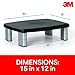 3M Adjustable Monitor Stand, Three Leg Segments, Simply Adjust Height from 1