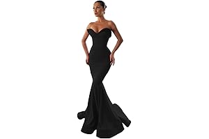 Black Mermaid Long Prom. Dress with Open Back