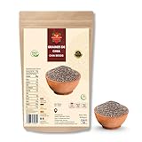 Graines de chia (900 g) | Graines de chia crues | Pures et naturelles | Végétalien | Sans gluten | Sans OGM | Qualité supérieure | Source de fibres | Sans additifs | Authentiques