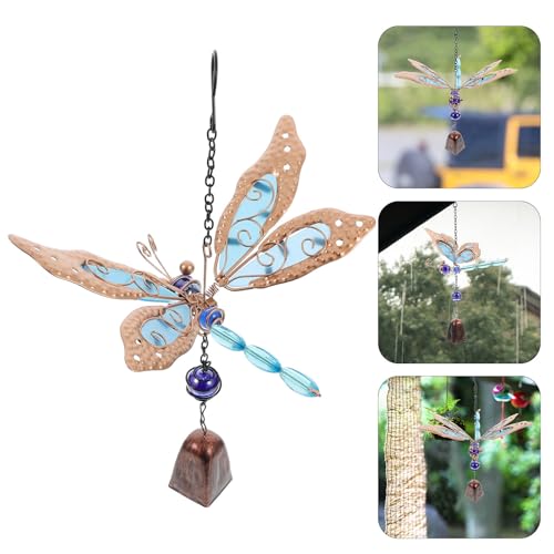 Campana de viento de libélula decorativa para crear un ambiente relajante en el jardín nocturno 8