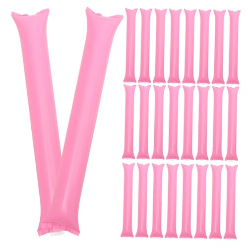 Bâtons gonflables de tonnerre rose accessoire de supporter et bruit portatif fête