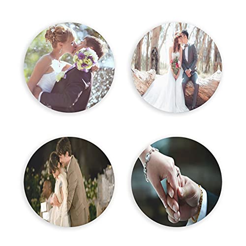 Custom Funny Photo Fridge Magnets Personalise Openers Magnets for Fridge Customized Your Own Picture/Text Fridge Strong Magnets 4PCS