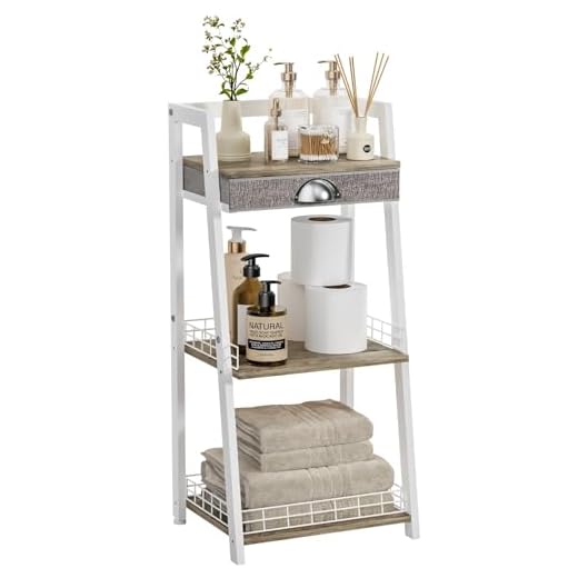 keomaisyto 3-Tier Bathroom Ladder Shelf