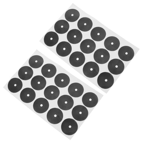 BESPORTBLE 2 Hojas Pegatinas Negras para Mesa de Billar Marcadores Snooker Duraderos Puntos Adhesivos para Localizar Bola Accesorios Esenciales para Mesa Billar de Unidades