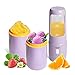 COOKUFO Frullatore Portatile,Frullatore Smoothie,Gelatiera(Con 2 200ml Coppe Gelato) 3 In 1,340ml Cucina Frullatore Elettrico,BPA Free,3000mAh,Ricarica USB,Facile da Pulire,Per Famiglie e Campeggio.