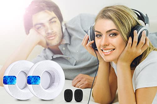 Almohadillas de Gel de Enfriamiento Virtuoso XT - Reemplazo de Almohadillas de Tela Híbrida (Blanco) compatibles con Virtuoso RGB Wireless SE Headset miniatura 2
