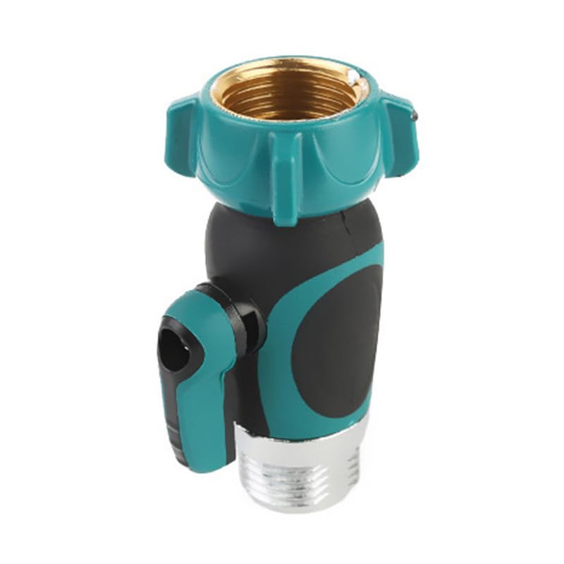 Grifo separador de manguera jardín resistente 2 a 4 pulgadas, adaptador tubería agua for exteriores(Silver,EU)