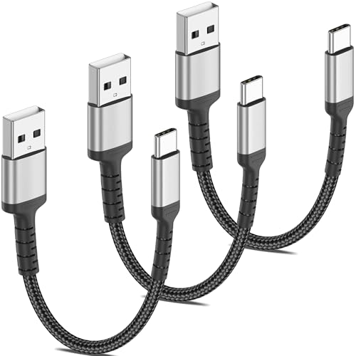 USB auf USB C Kabel Kurz 3St&uuml;ck, 20CM Geflochten USB C datenkabel 3A Schnellladekabel Type C f&uuml;r iPhone 16/15 Pro Max, Samsung S25/S24, MacBook Pro/Air, Huawei P80, Pixel