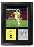 HWC Trading Santi Cazorla Villarreal Gifts Printed Signed Autograph Picture for Soccer Fans and Supporters - 16" x 12" Portrait Framed