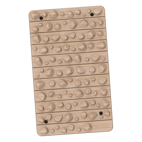 Fxzqgnh Tappetino per agopressione accessorio per piedi ergonomico Punti di pressione pieghevole antiscivolo per anziani adatto per ingressi, colore venature del legno