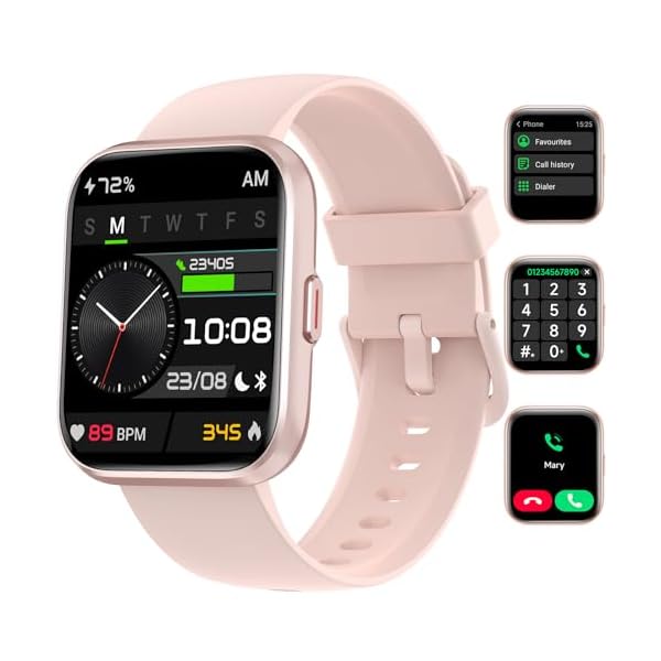 Smartwatch for Women Men, Fitness Tracker Answer/Make Calls for Android iPhone, with 24/7 Heart Rate, Blood Oxygen, Sleep Monitor, IP68 Waterproof, Bluetooth, 108+ Sports Modes