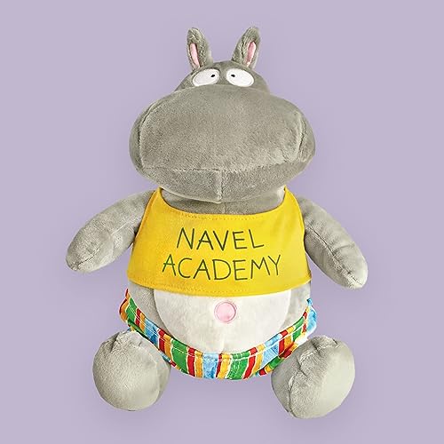 MerryMakers Belly Button Book! Hippo Doll: 10.5 Seated