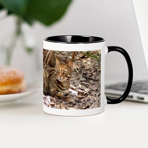 Taza de cerámica para café 11 oz Bengal Cat CafePress miniatura 4