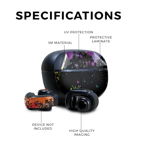 Image of Skin Compatible with Bose Ultra Open Earbuds - Splatter - Premium 3M Vinyl Protective Wrap Decal Cover - Easy to Apply | Crafted in The USA by MightySkins
