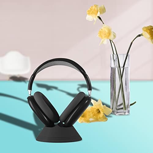 HASVREOG Headset Headphone Stand Station Charging Base Compatible with AirPods Max Magnetic Headphone Stand Charger Headphone Storage Holder Charging Dock Station for AirPods Max (Black)