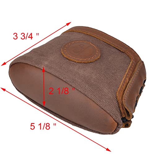 Wayne's Dog Genuine Leather Slip On Recoil Pad Buttstock Extension For Shotguns Rifles Hunting Shooting #TOP2