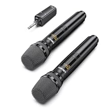 🎤 Crystal-Clear Audio Quality : Delivers professional-grade sound with high-fidelity audio transmission, ensuring your voice is captured clearly and without interference, this wireless microphone perfect for Singing,home Karaoke,church ,presentations...