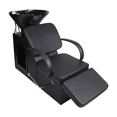 Polar Aurora Adjustable Shampoo Barber Backwash Chair Salon&Spa Barber Chair Abs Plastic Bowl Sink Unit Station Beauty Spa Salon Equipment #TOP3