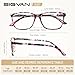 SIGVAN Ladies Reading Glasses Blue Light Blocking Spring Hinge Fashion Pattern Print Eyeglasses for Women (multicolour, 3.00)
