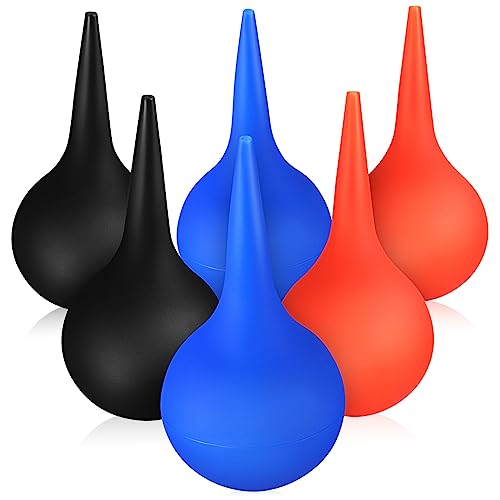 HIAKDOFT Bolas De Goma Para Lavar Oídos 6 Unidades 60ml Antideslizantes Succión Precisa Limpieza Orejas Uso Adulto Niño Mascota Cuidado Del Oído