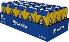 VARTA Pile Blocchi da 9V, confezione da 20, Power on Demand, Alcaline, pacco di stoccaggio, intelligenti, flessibili, potenti, per rilevatori di fumo, allarmi antincendio [Esclusivo su Amazon]