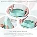 Dog Bowls, Silicone Dog Bowl with Suction Cup, 4-in-1 Non Slip Dog Bowls, Durable Cat Food Bowl, Portable Dog Bowl for Water, Wet or Dry Foods, Pet Bowls for All Pets and Multi-pet（Pink）
