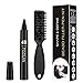 Beard Pencil Filler For Men with Bristle Beard Brush, Water Proof Micro-Fork Tip Beard Pen - Long Lasting, Natural Looking Dark Brown Barber Pencil Mustache Kit for Men Beard, Moustache, Eyebrows