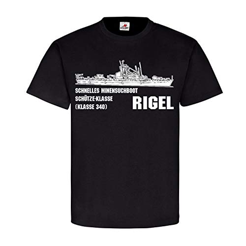 T-shirt de détente noir Rigel M 1056 Copytec manches courtes homme XXXXX-Large pour l'été