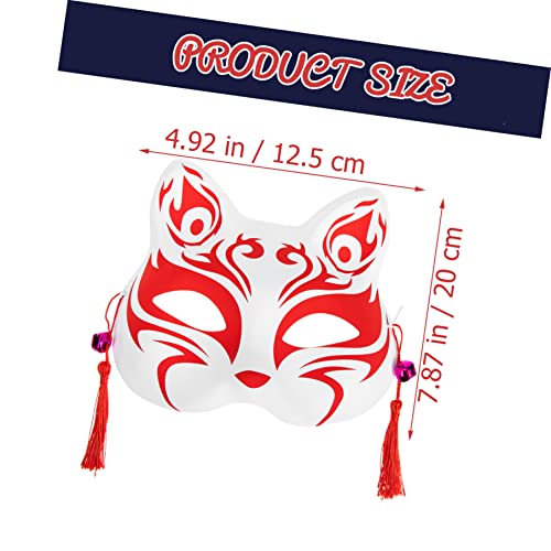 GAFOKI 6 Pçs Função Decoração De Mão De Gato E Máscaras Vermelhas Favores Borla Delicada Raposa Supr