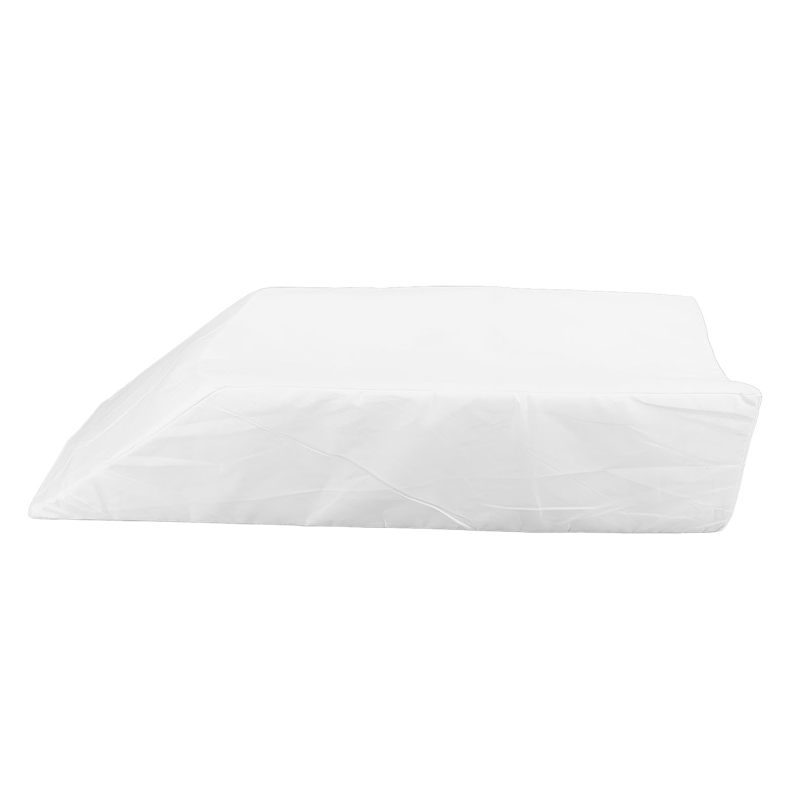 Fyearfly Almohada de elevación de piernas, ergonómica, de alta densidad, en forma de U, funda extraíble, soporte para piernas, almohada de cuña, 64x20x15cm, color blanco