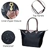 ARIEL-GXR Women's Tote Bag, Large Capacity Shoulder Handbags for Ladies,Tote Shopping Bag with Zip and Top Handle Waterproof Crossbody Schoolbag for Work,Travel,School,Office (Black, L) #3