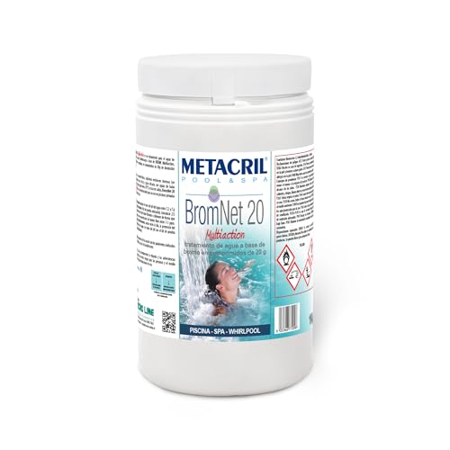 BROMO in pastiglie da 20gr - Brom Net 20 Multiazione Kg.1 + Dosatore c/Termometro. Per piscine e spa Idromassaggio (Teuco,Jacuzzi,Dimhora,Intex,Bestway,ecc.)