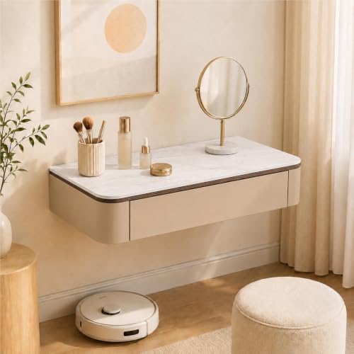 Floating Makeup Vanity Desk, Wall Mounted Vanity Table, Makeup Table