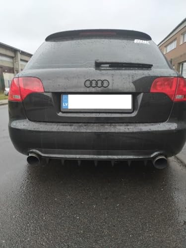 Compatibile con: Audi RS Performance - Diffusore inferiore paraurti posteriore con nervature SHARK per Audi A4 B6 B7