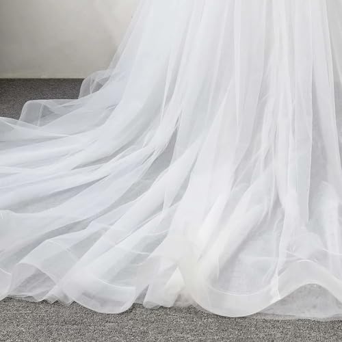 Tulle Bridal Detachable Long Train Bridal Overskirt Removalbe Skirt4