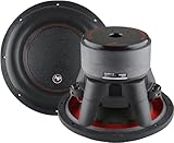 AudioPipe TXX-BDC4-12D2 12 Inch 2,200 Watt High Performance Powerful Dual 2 Ohm DVC Vehicle Car Audio Subwoofer Speaker System, Black (2 Pack)