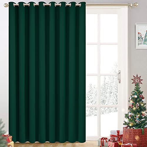 Yakamok Blackout Extra Wide Thermal Insulated Curtains, Total Shade Patio