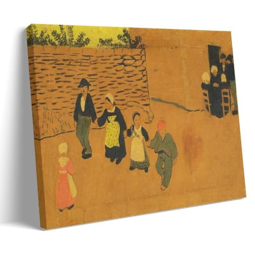 Toile Paul Sérusier Panneau breton avec enfants pour une déco de salon élégante