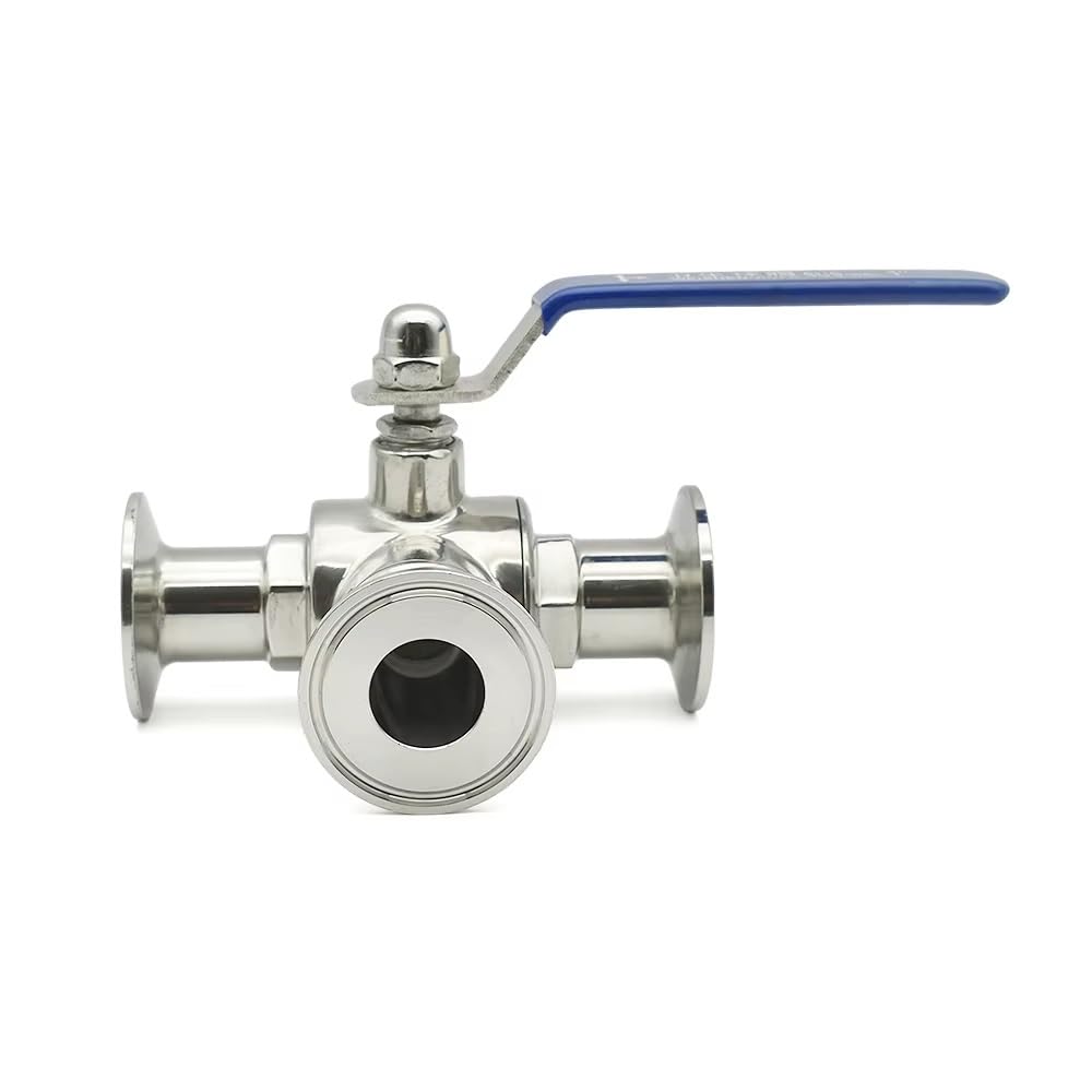 Vanne 3 voies inox SS316 type L anti corrosion 19mm