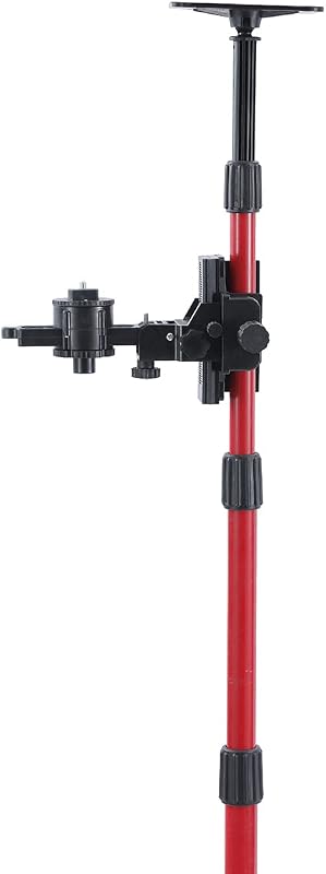 TOPWAY Teleszkópos Lézerszintező Rúd 115-350 cm - Állítható Magasságú Padlótól Mennyezetig Tartó Állvány Konzollal és Hordtáskával